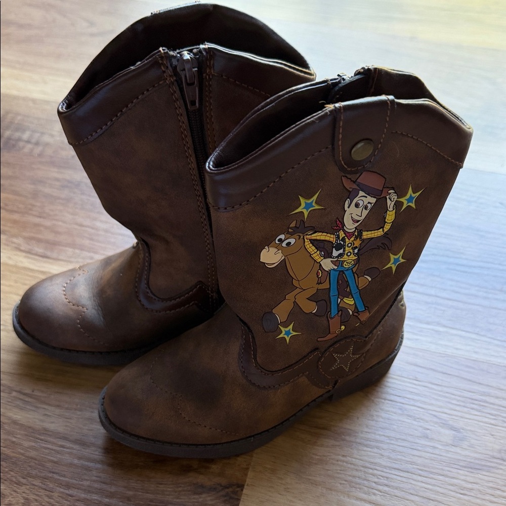 Kids Woody Toy Story Brown Cowboy Boots